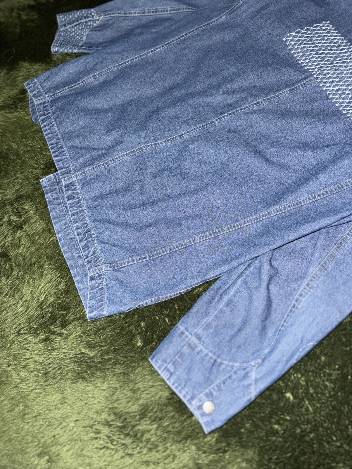 Gramicci [L] Gramicci Japanese Boro Sashiko Denim Coverall Jacket Size US L / EU 52-54 / 3 - 13 Thumbnail