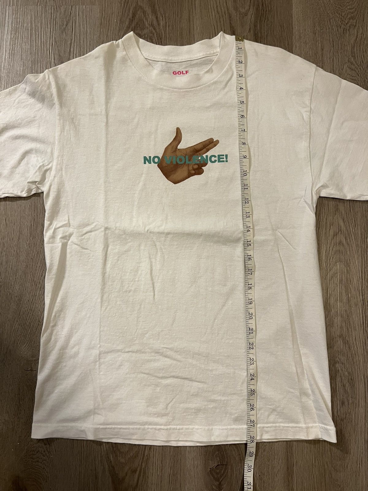 Golf le Fleur × Tyler The Creator Golf Wang “No Violence” Finger Gun T Shirt Size US M / EU 48-50 / 2 - 4 Thumbnail
