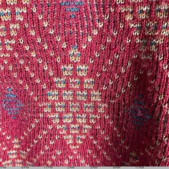 Designer × Pendleton × Vintage Vintage Pendleton Red Geometric Pattern Virgin Wool Sweater Size XL / US 12-14 / IT 48-50 - 6 Thumbnail