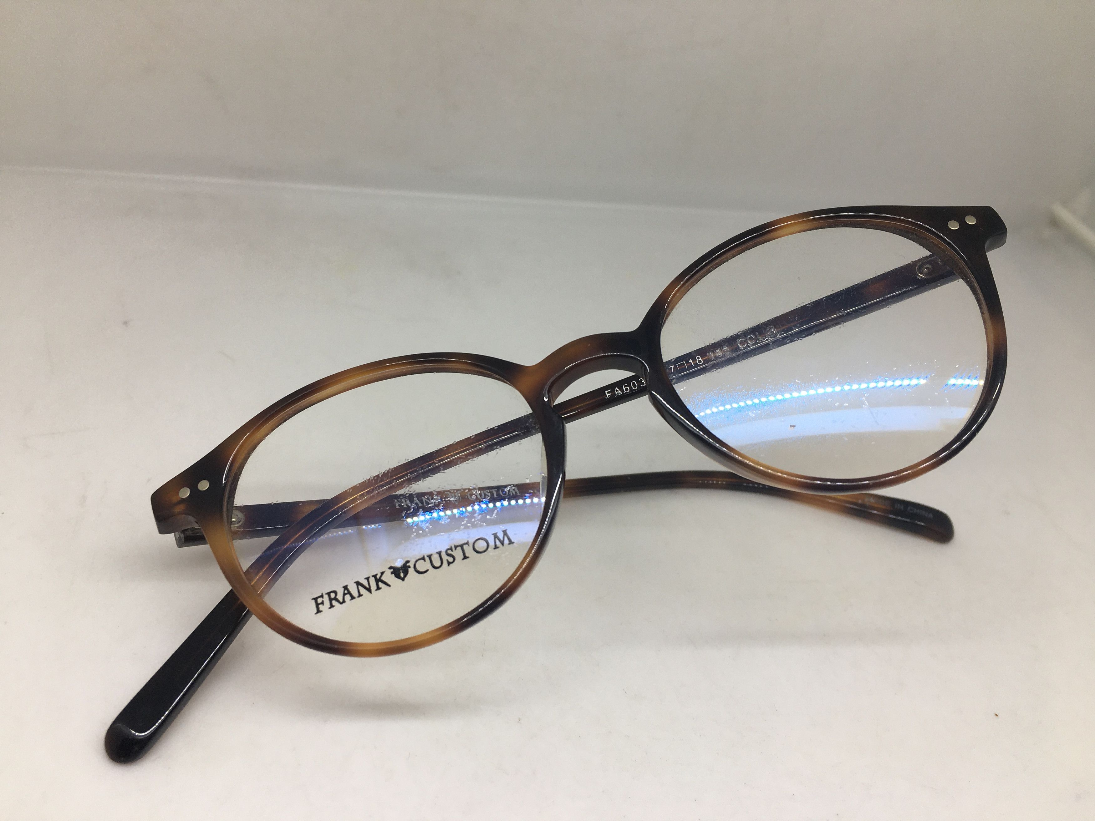 Other Frank Custom ARISTOCRAT Tortoise Eyeglasses Frame Size ONE SIZE - 7 Thumbnail