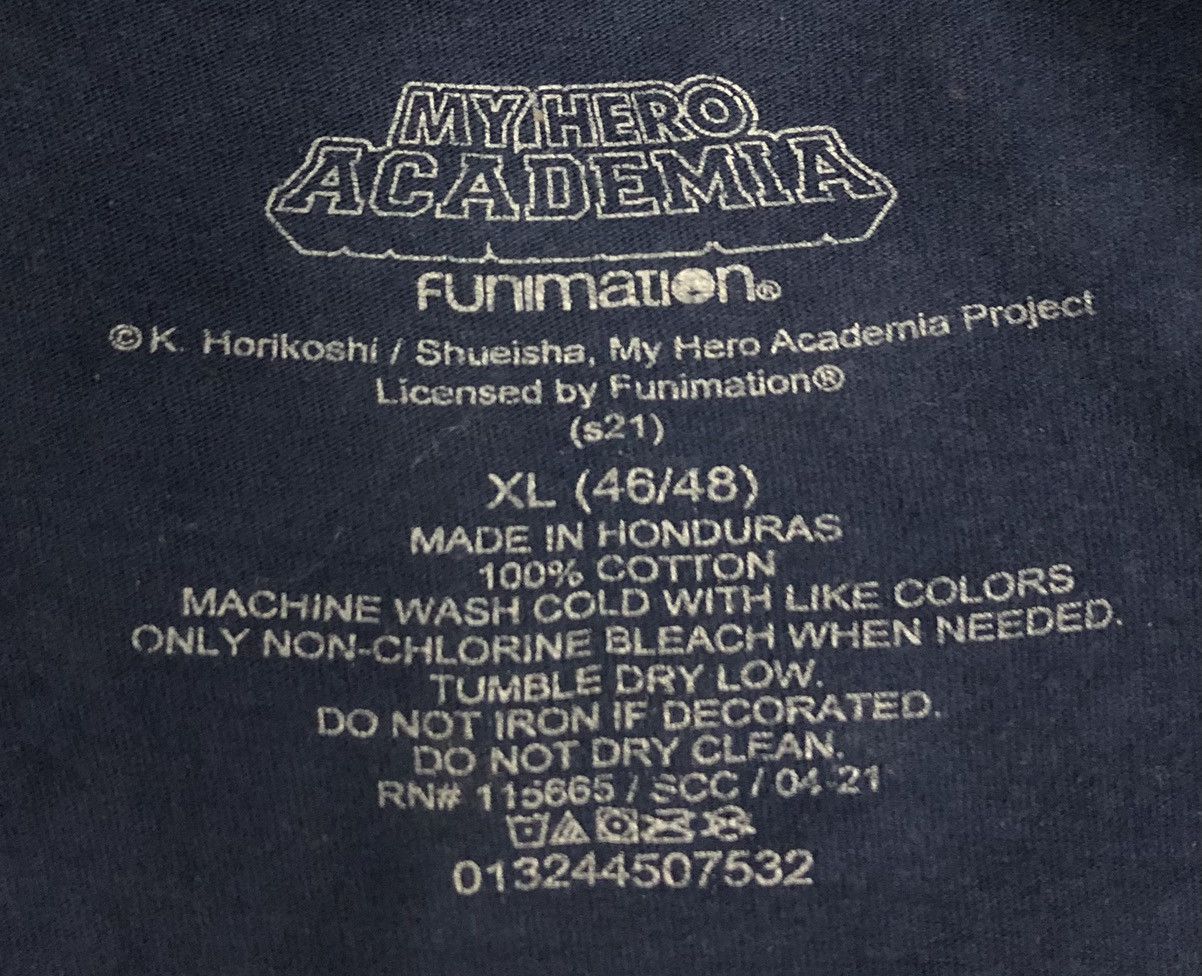 Anime Funimation My Hero Academia T-Shirt Size US XL / EU 56 / 4 - 7 Thumbnail
