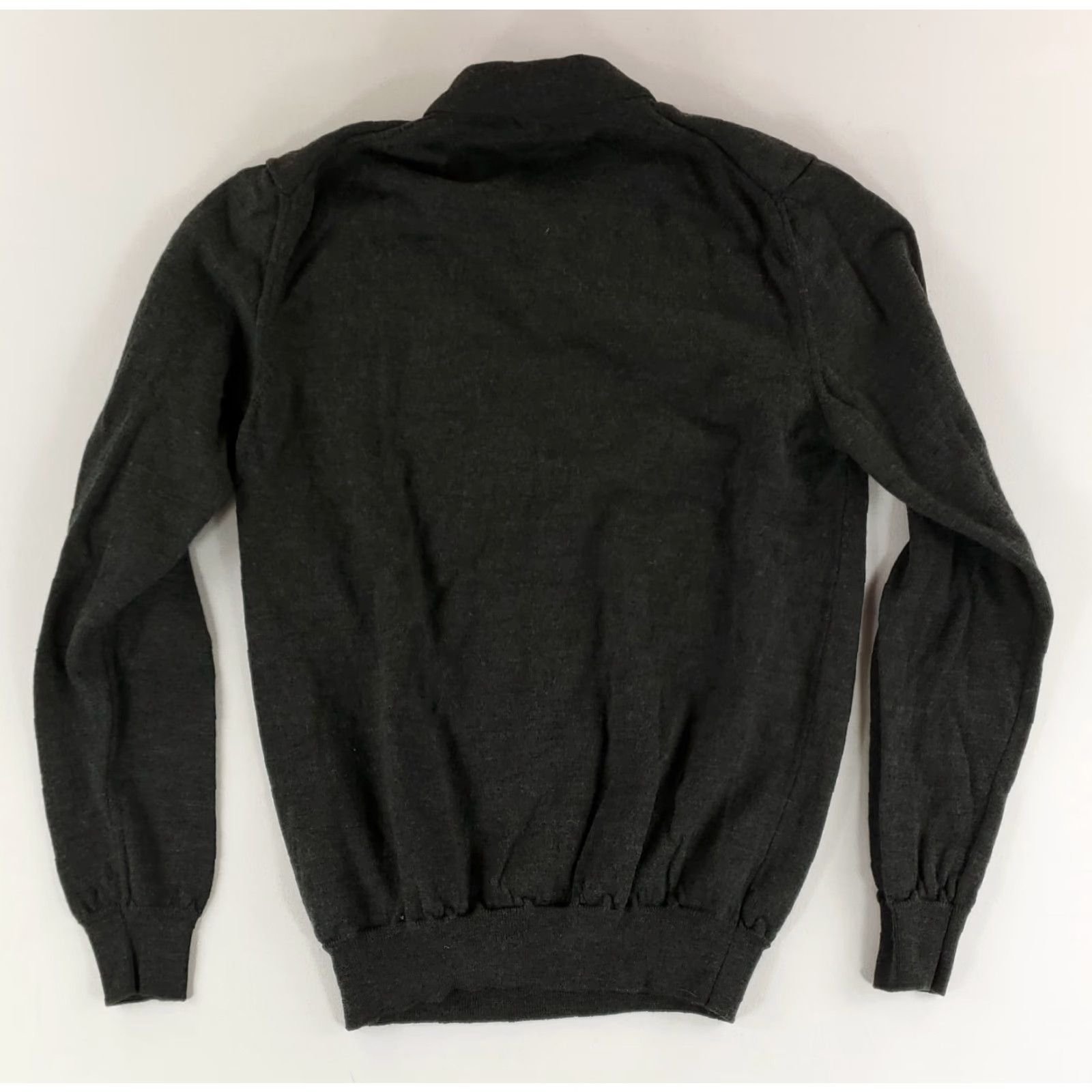 Vintage Octobre Editions Pullover Sweater 100% Merino Wool Lightweight Gray Mens L Size US L / EU 52-54 / 3 - 3 Thumbnail