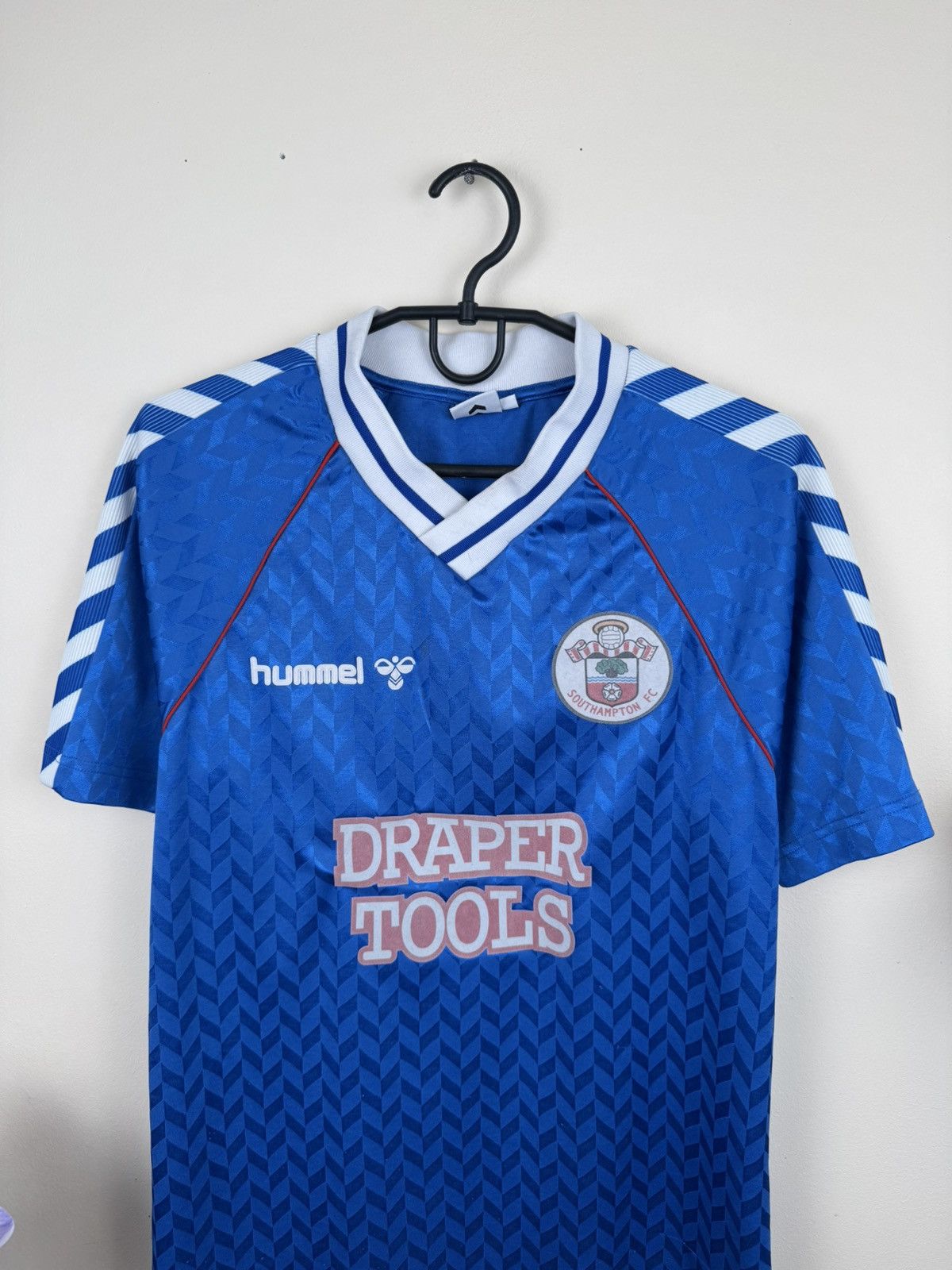 Hummel Hummel Southhampton 1987-89 Jersey Away Remake Soccer S Size US S / EU 44-46 / 1 - 6 Thumbnail
