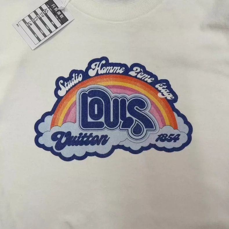 Louis Vuitton Louis Vuitton Rainbow Logo Short Sleeve TShirt-2506 Size US M / EU 48-50 / 2 - 6 Thumbnail