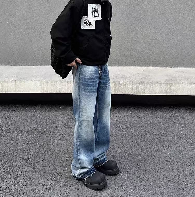 Japanese Brand × Vintage Street Vintage Washed Raw Edge Micro Flare Jeans Size US 30 / EU 46 - 2 Thumbnail