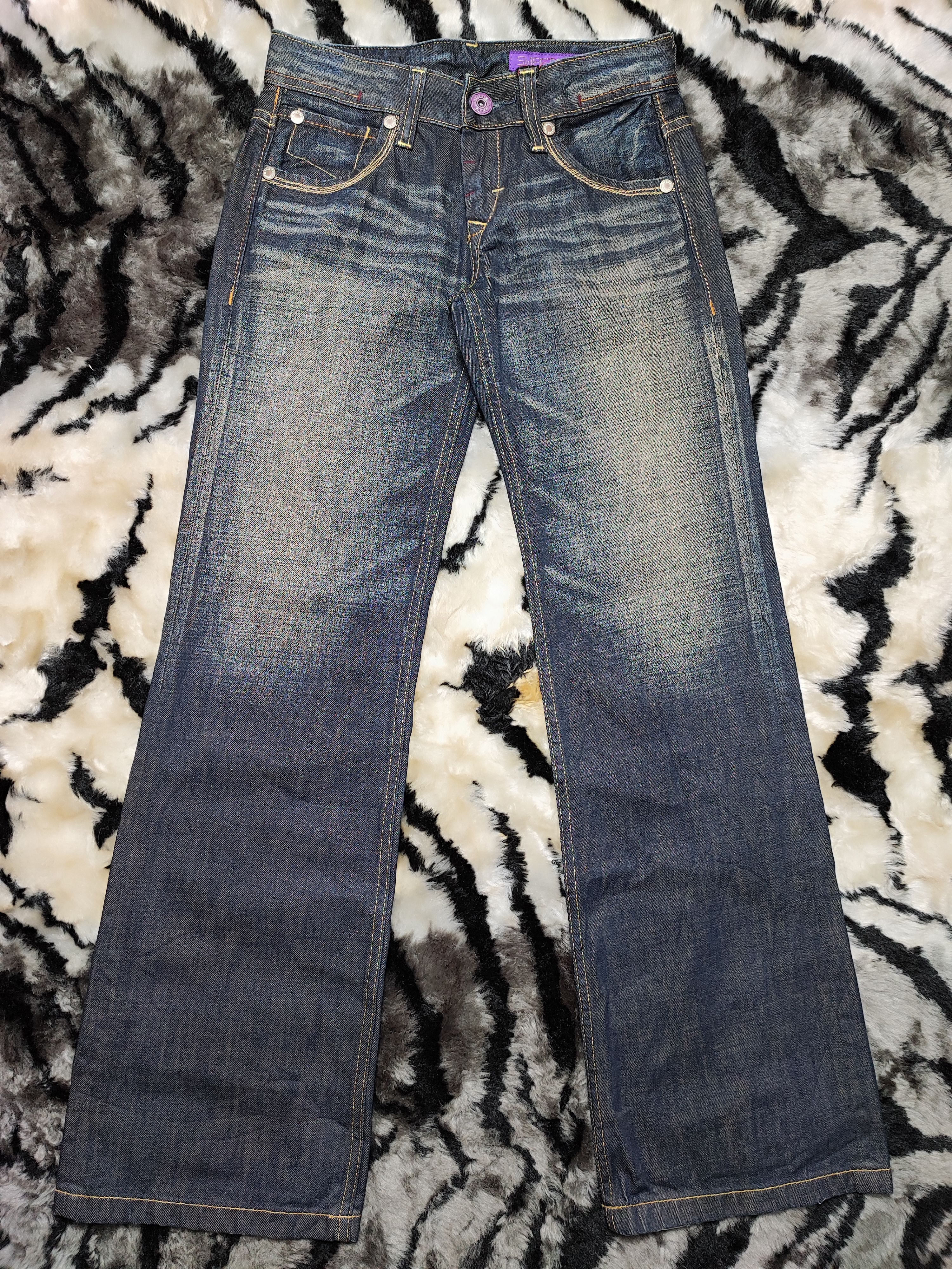 If Six Was Nine × Japanese Brand × Le Grande Bleu (L.G.B.) Flare Bootcut Sweet Camel Rusty Dungarees Deadstock Size US 28 / EU 44 - 2 Thumbnail