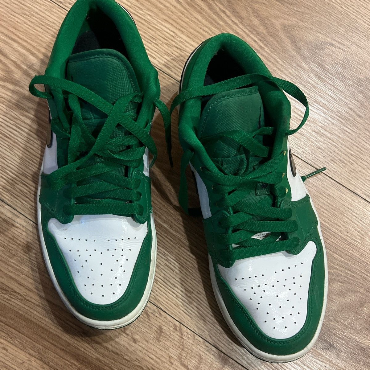 Nike Green and White Nike Air Jordan Size US 8 / IT 38 - 5 Thumbnail