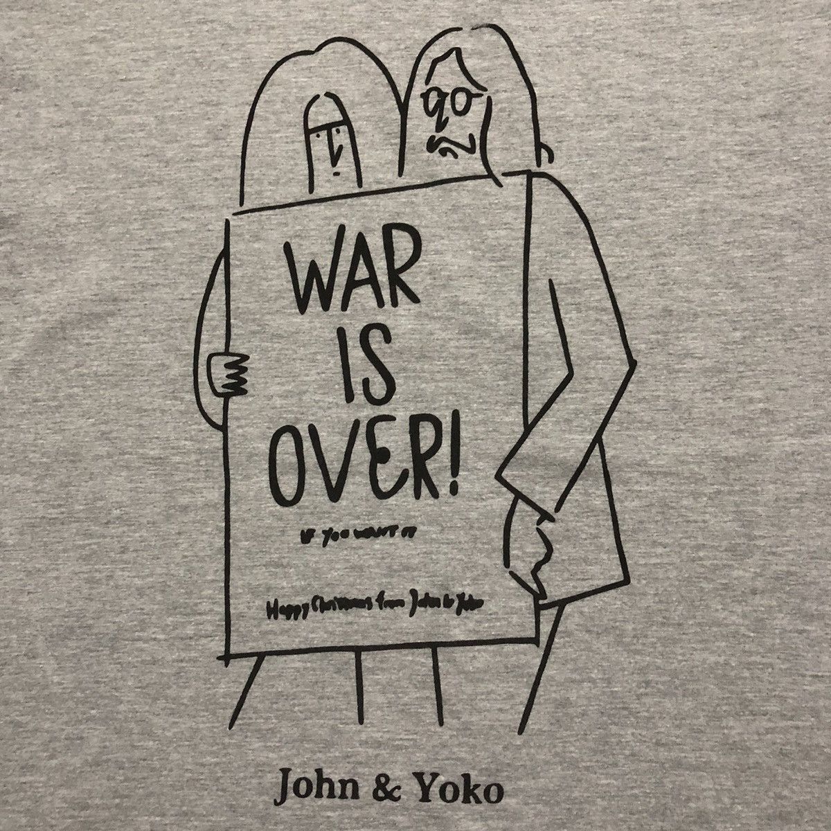 Band Tees × Vintage Rare Y2K John Lennon & Yoko Ono ‘War is Over’ Tees Size US XS / EU 42 / 0 - 3 Thumbnail