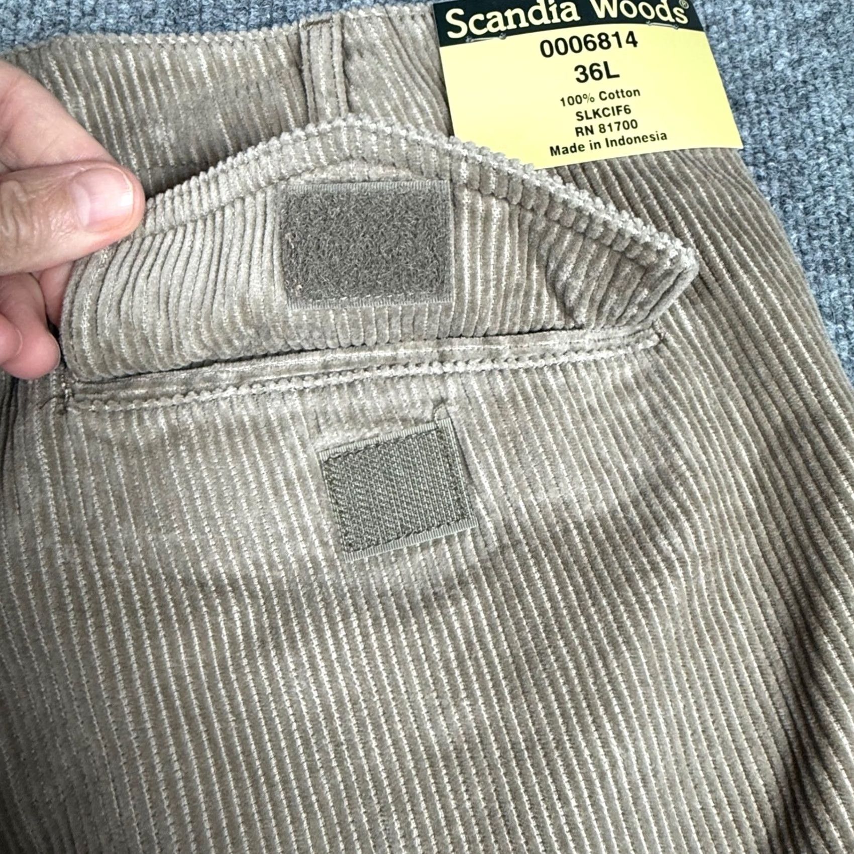 Vintage VINTAGE Scandia Woods Cargo Pants Mens 36 36L Beige Corduroy Utility Pockets Casual 90s 80s Y2K Size US 36 / EU 52 - 4 Thumbnail