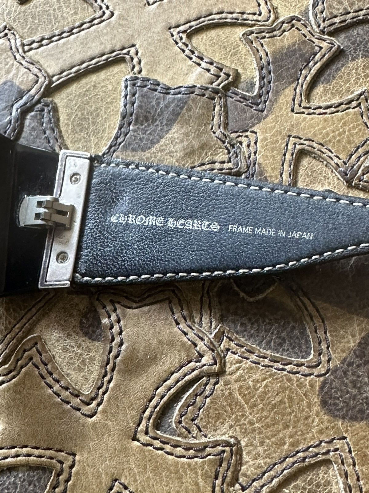 Chrome Hearts Chrome Hearts Pony Hair TRIPLE CROSS LEOPARD SUNGLASSES Size ONE SIZE - 8 Thumbnail