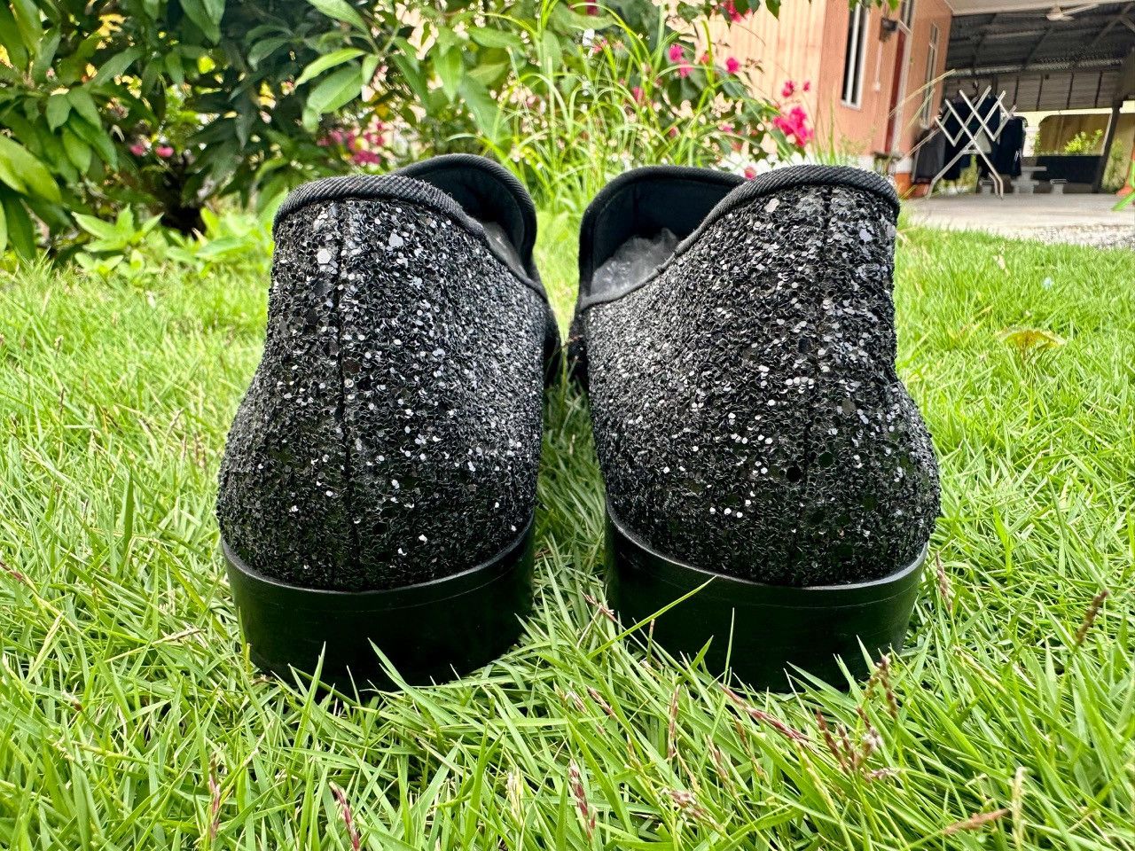Giuseppe Zanotti Authentic Guiseppe Zenotti Kevin Sparkle Nero Glitter Shoes Size US 11 / EU 44 - 5 Thumbnail