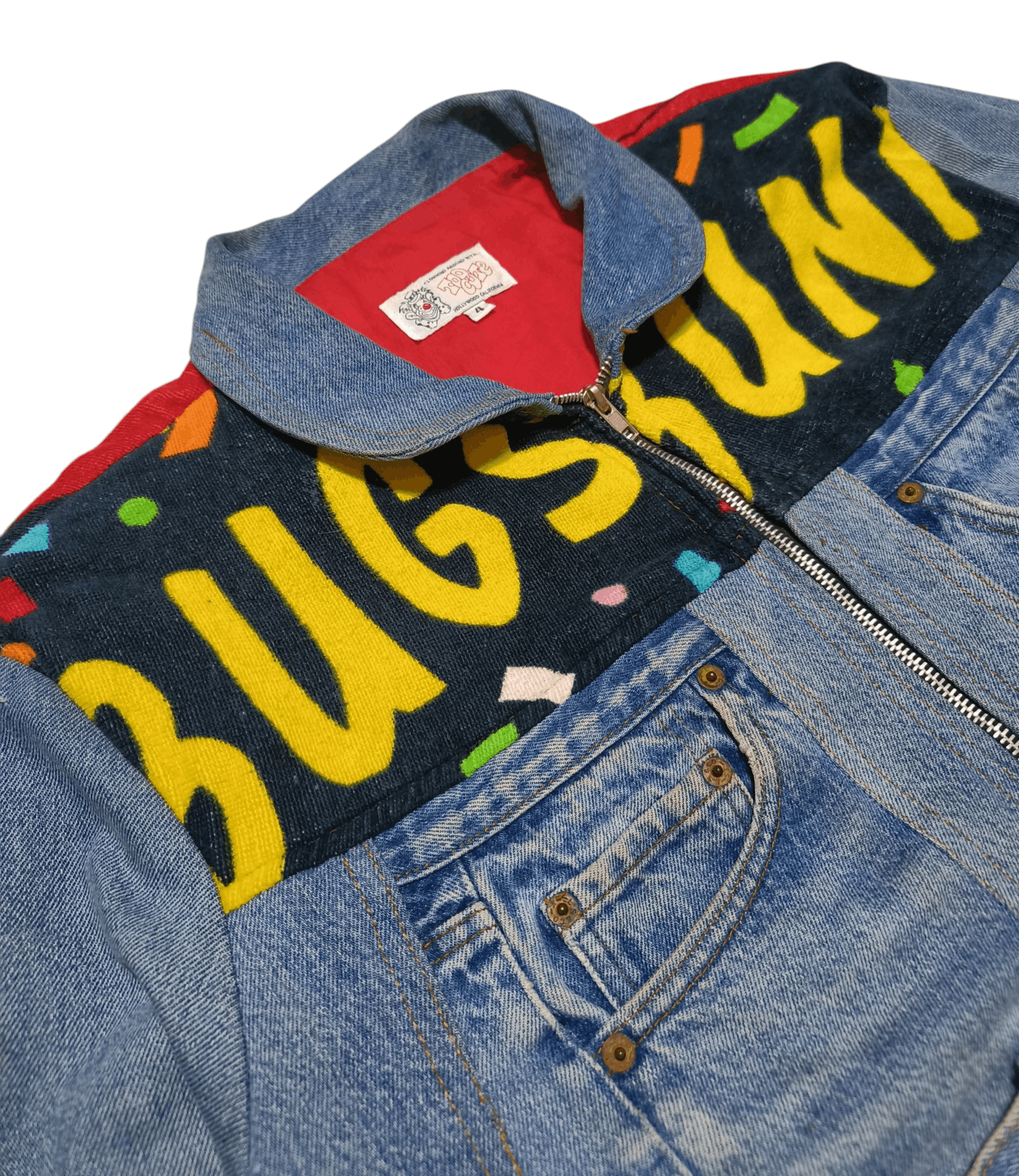Too Cute Guetta Bros. Vintage BUGS BUNNY TOO CUTE Guetta Bros Disney Denim Jacket Size US M / EU 48-50 / 2 - 6 Thumbnail