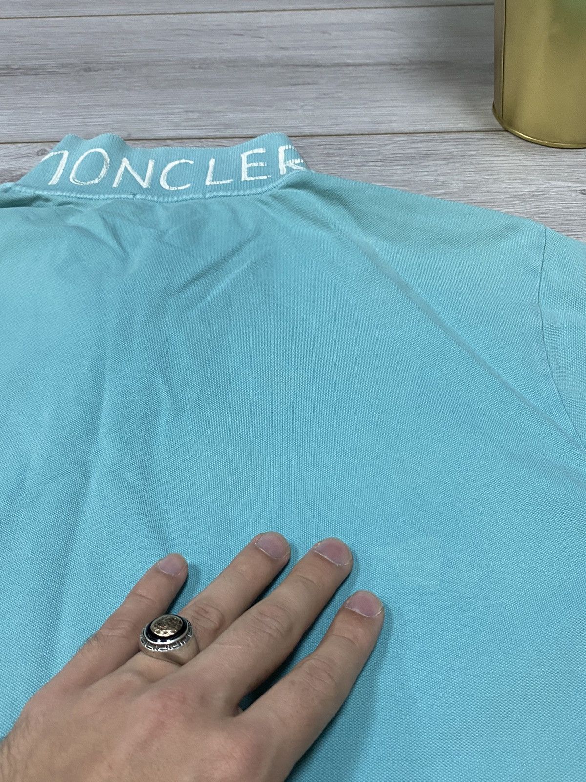 Moncler Moncler vintage France 🇫🇷 painted big logo polo Manica Corta Size US L / EU 52-54 / 3 - 10 Thumbnail