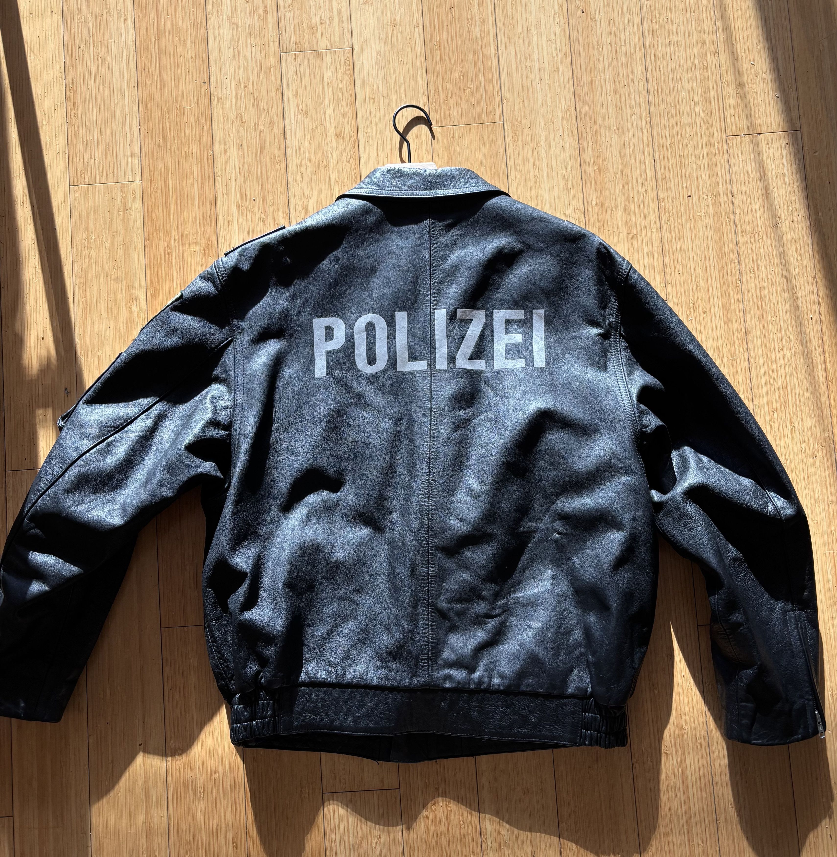 VINTAGE 90s POLIZEI レザージャケット Other Designers Police - Vintage 90's Polizei Leather Jacket