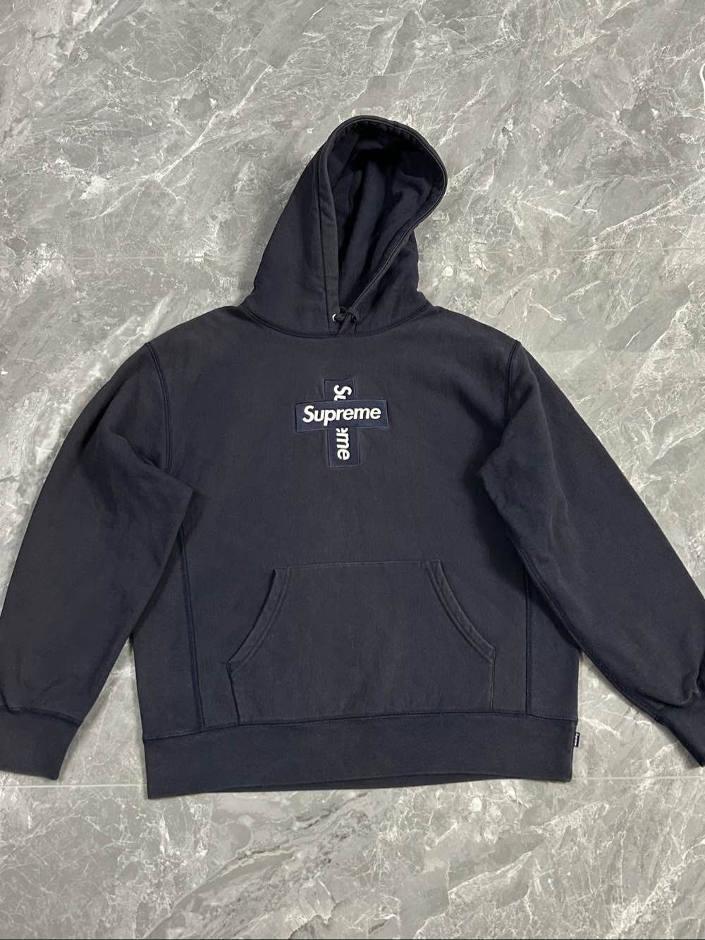 Supreme Supreme Cross Box Logo Hooded Sweatshirt US M Size US M / EU 48-50 / 2 - 1 Thumbnail