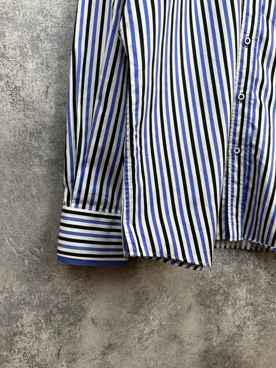 Other Claudio Lugli Slim Cut Striped Cotton Poplin Shirt Size US XL / EU 56 / 4 - 6 Thumbnail
