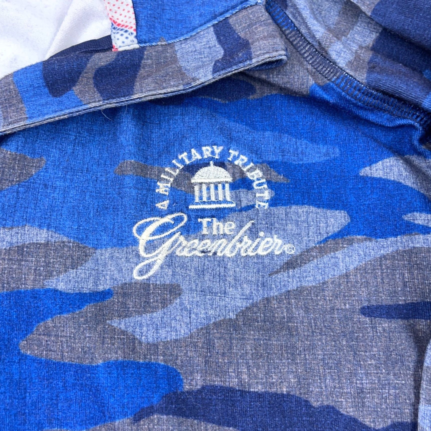 Puma Puma Sweater Men Large Blue Camo Voltron Pullover Quarter Zip Greenbrier Classic Size US L / EU 52-54 / 3 - 5 Thumbnail