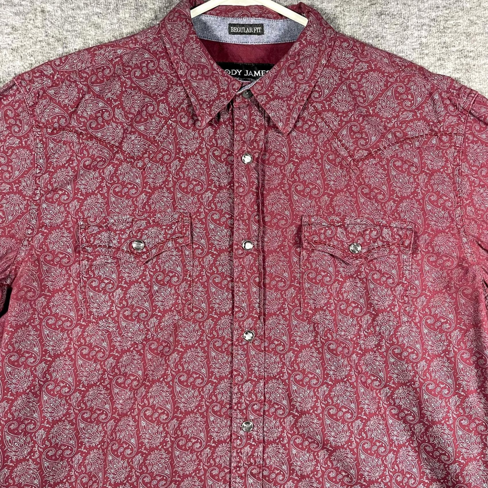 Cody James Cody James Shirt Mens L Red Paisley Western Button-Up Long Sleeve Cowboy Size US L / EU 52-54 / 3 - 2 Thumbnail