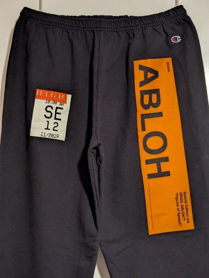 (B).Stroy Virgil Abloh X BSTROY x HIGH 2019 Sweatpants XXL RARE Size US 40 / EU 56 - 5 Thumbnail