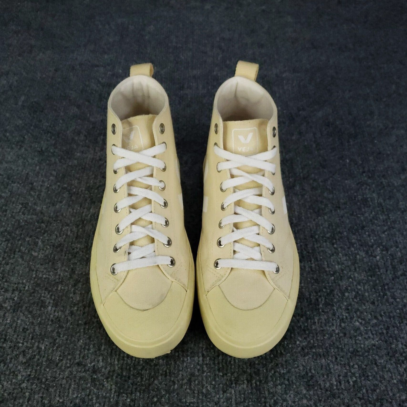 Veja VEJA Nova High Top Sneakers Womens Size 8 Butter Yellow White VEJA Nova Sneaker Size M / US 6-8 / IT 42-44 - 3 Thumbnail