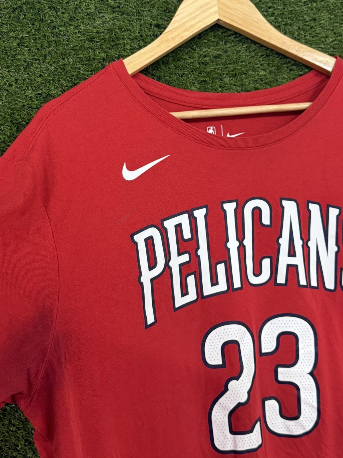 Nike Nike Swoosh 23 NBA Anthony Davis 23 New Orleans Pelicans Tee Size US XXL / EU 58 / 5 - 4 Thumbnail