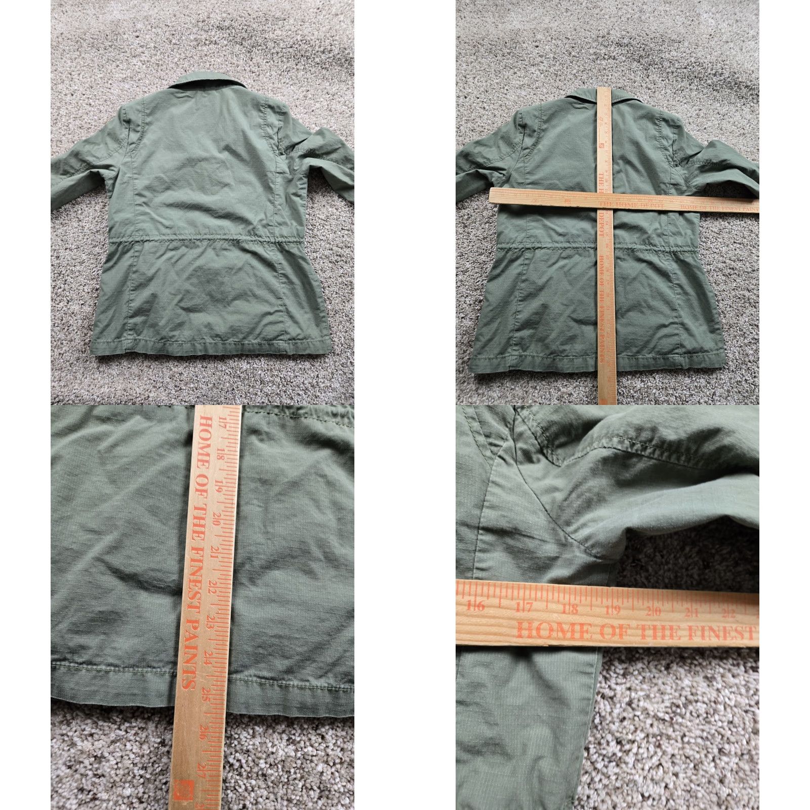 J.Crew J. Crew Military Jacket Womens Small Green Full Zip Pockets Lightweight Size S / US 4 / IT 40 - 8 Thumbnail