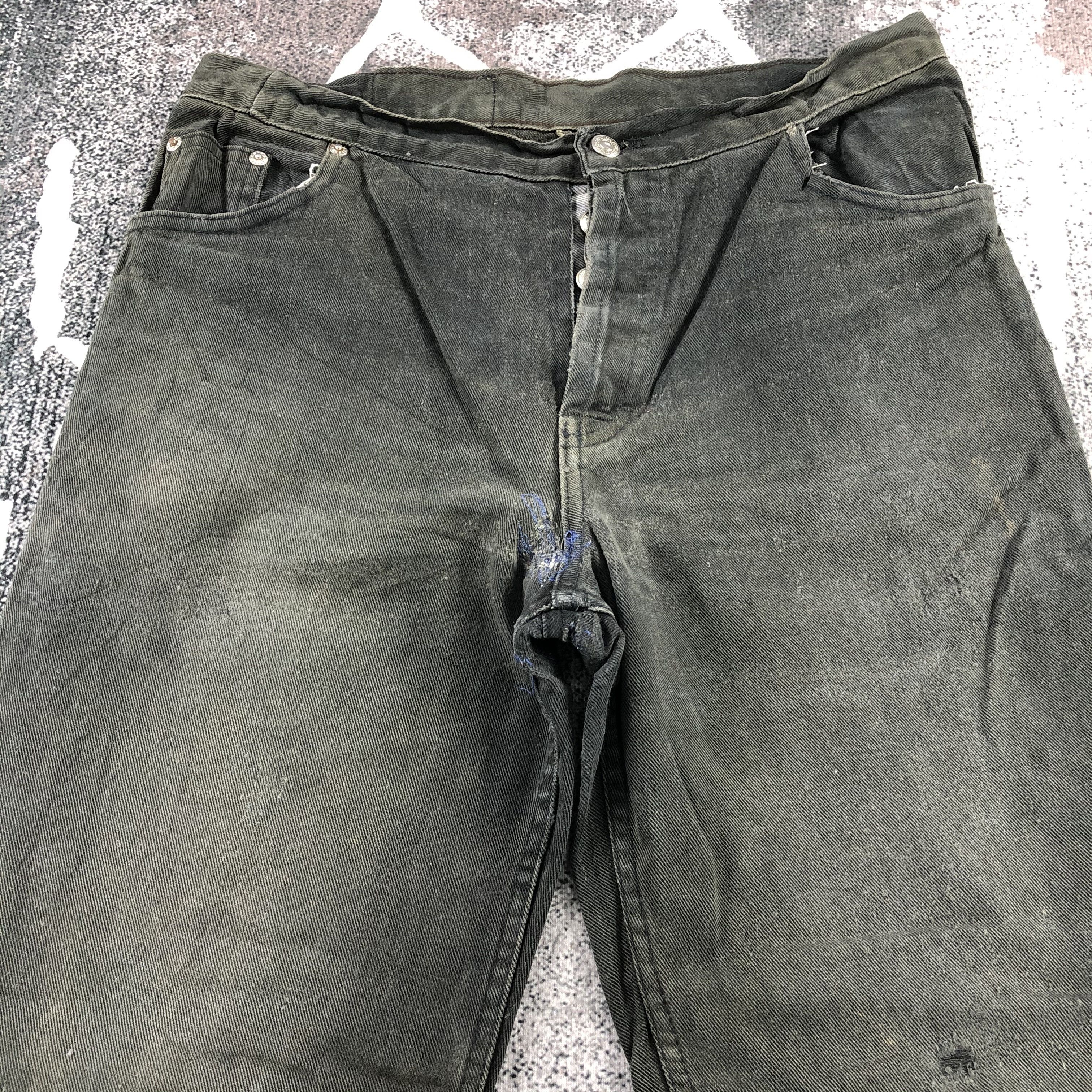 Levi's Vintage Levis 501 Jeans Faded Black Denim KJ891 Size US 32 / EU 48 - 3 Thumbnail