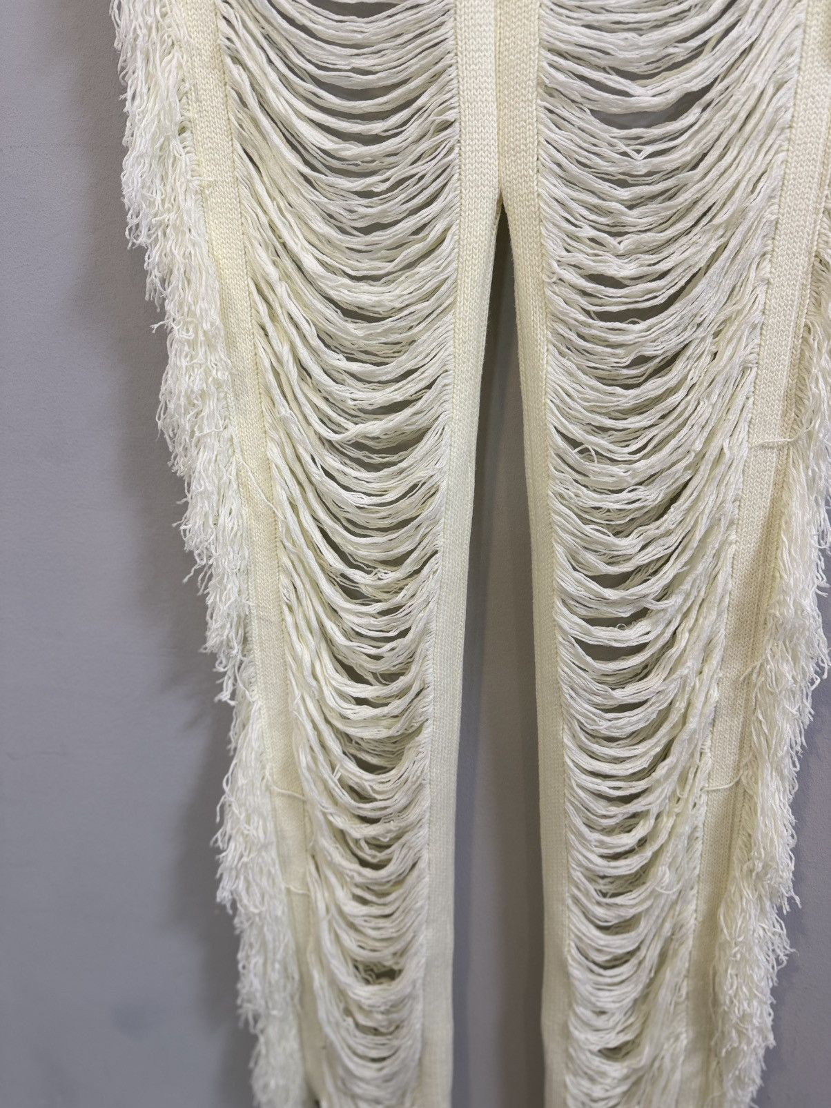 20471120 Very crazy white shredded extreme ripped pants Size 28" / US 6 / IT 42 - 5 Thumbnail