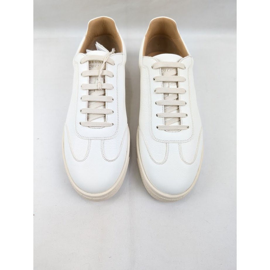 Brunello Cucinelli o1rshd1 Low-Top Sneakers in White Size US 10 / EU 43 - 13 Thumbnail