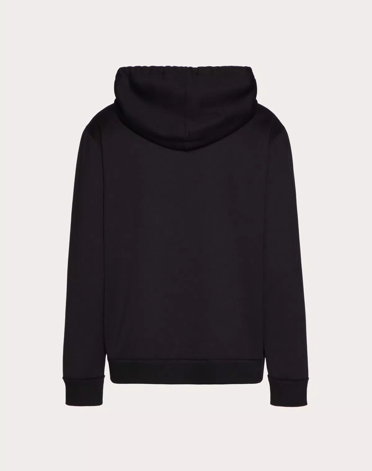 oc11z0725 Cotton Hooded Sweatshirt in Black