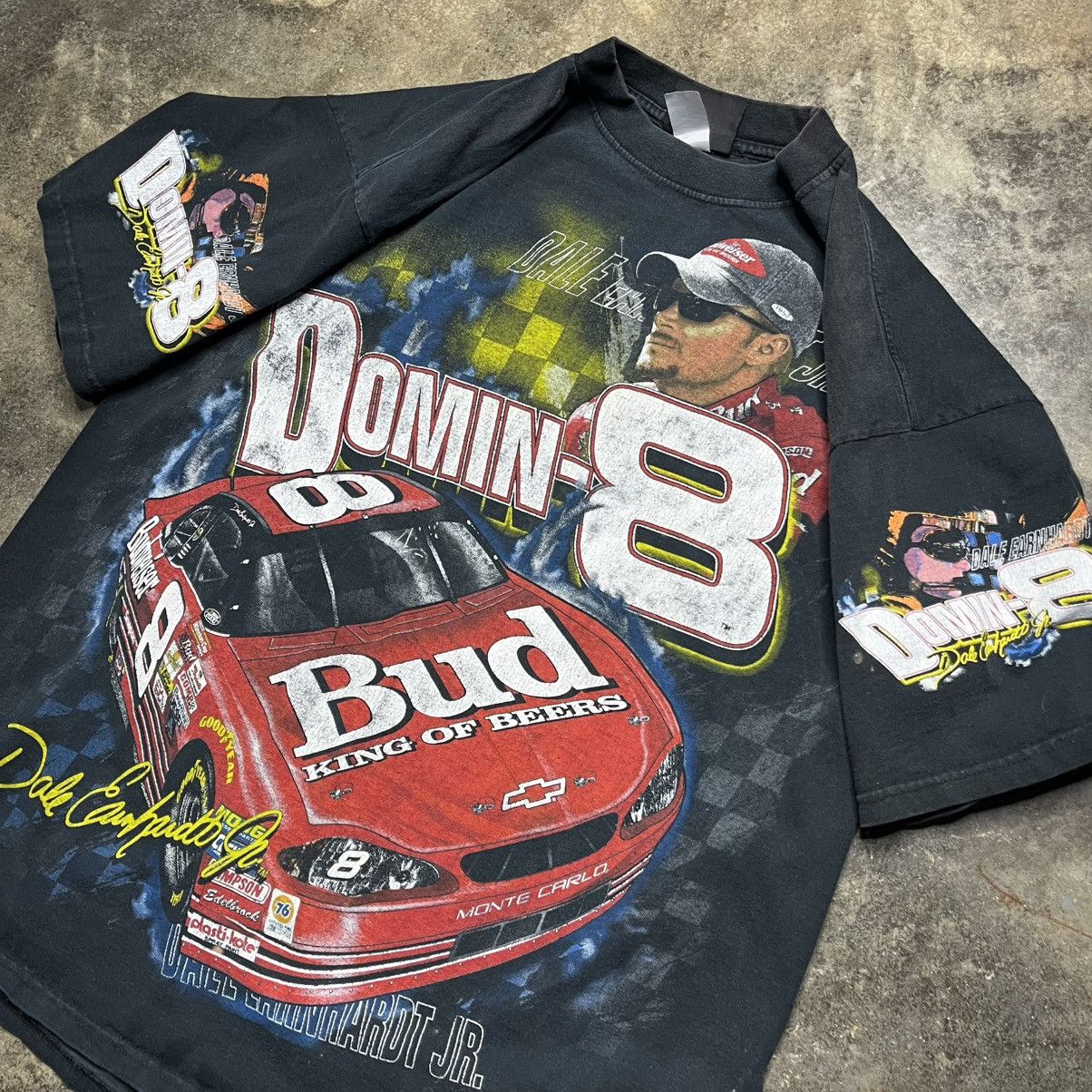 Chase Authentics vintage Budweiser NASCAR Dale Earnhardt AOP tshirt Size US XL / EU 56 / 4 - 3 Thumbnail