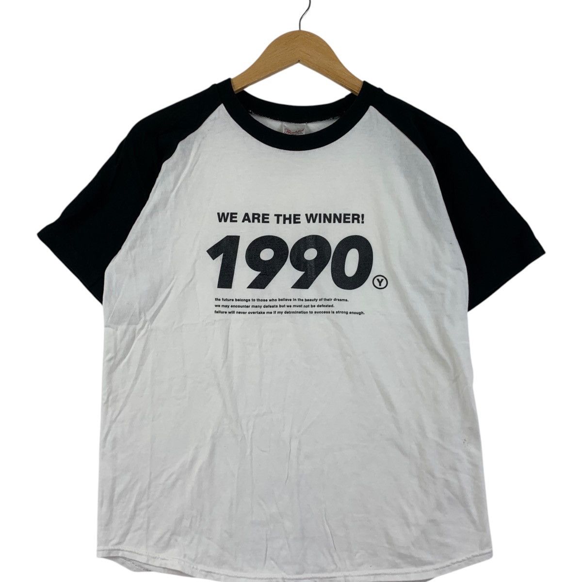 Vintage Vintage JAPAN RACING BAND WINNER 1990 Raglan Tee Shirt Size M / US 6-8 / IT 42-44 - 3 Thumbnail