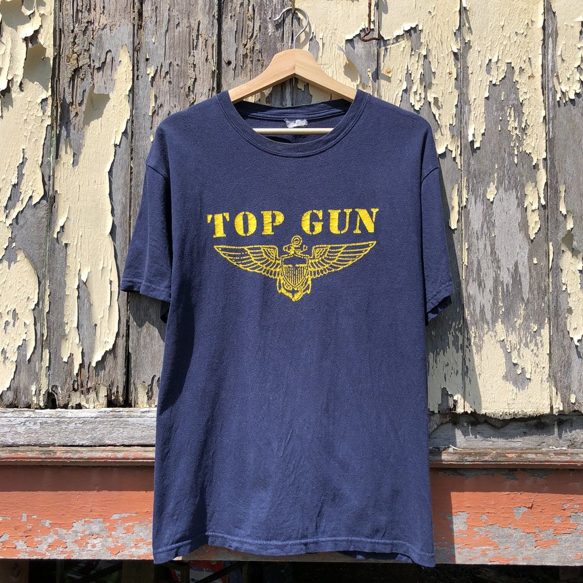 Vintage Vintage y2k Sunfaded Top Gun Tshirt Size US M / EU 48-50 / 2 - 1 Thumbnail