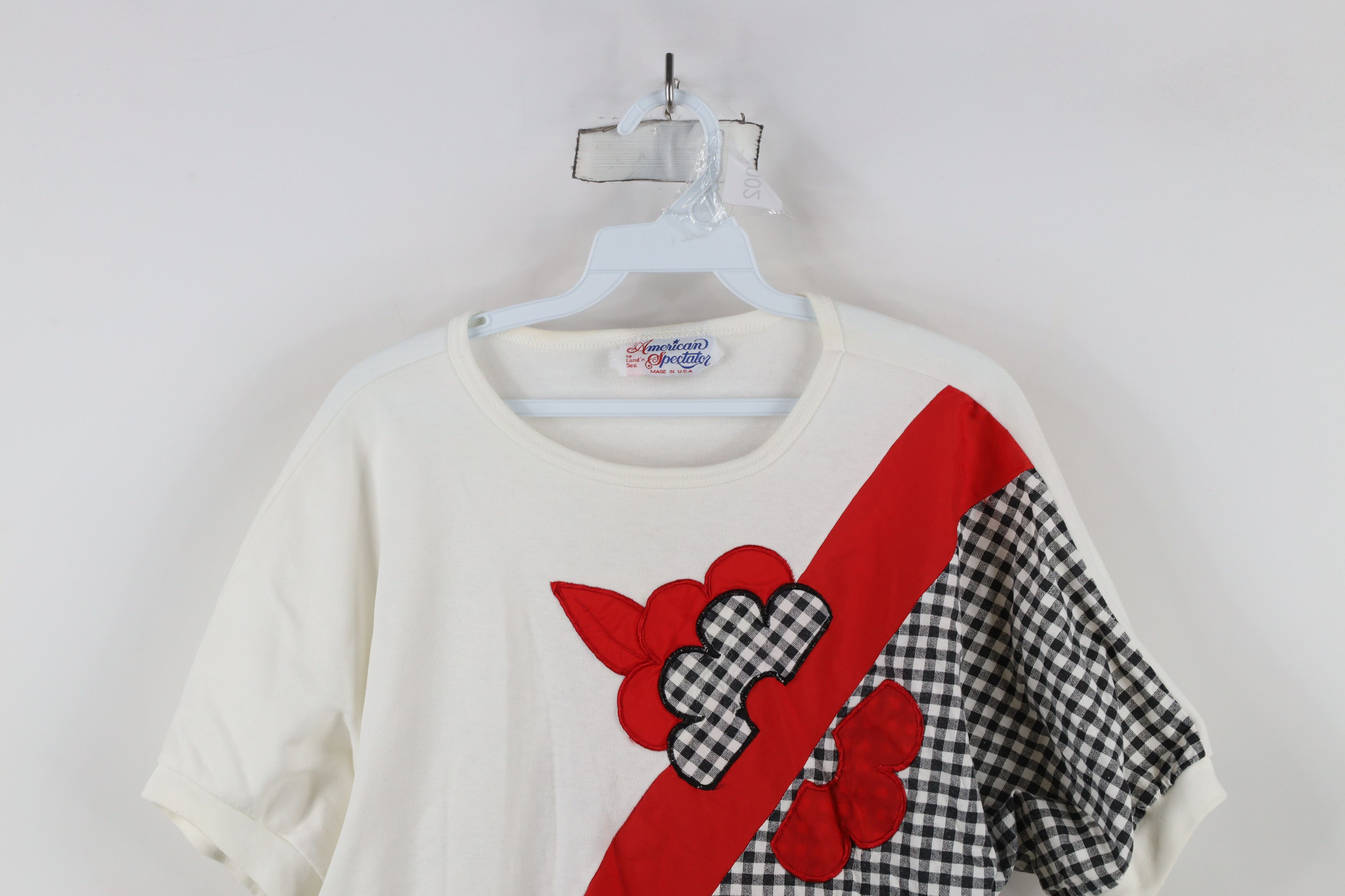 Vintage Vintage 80s 90s Streetwear Flower Pullover T-Shirt USA Size L / US 10 / IT 46 - 2 Thumbnail
