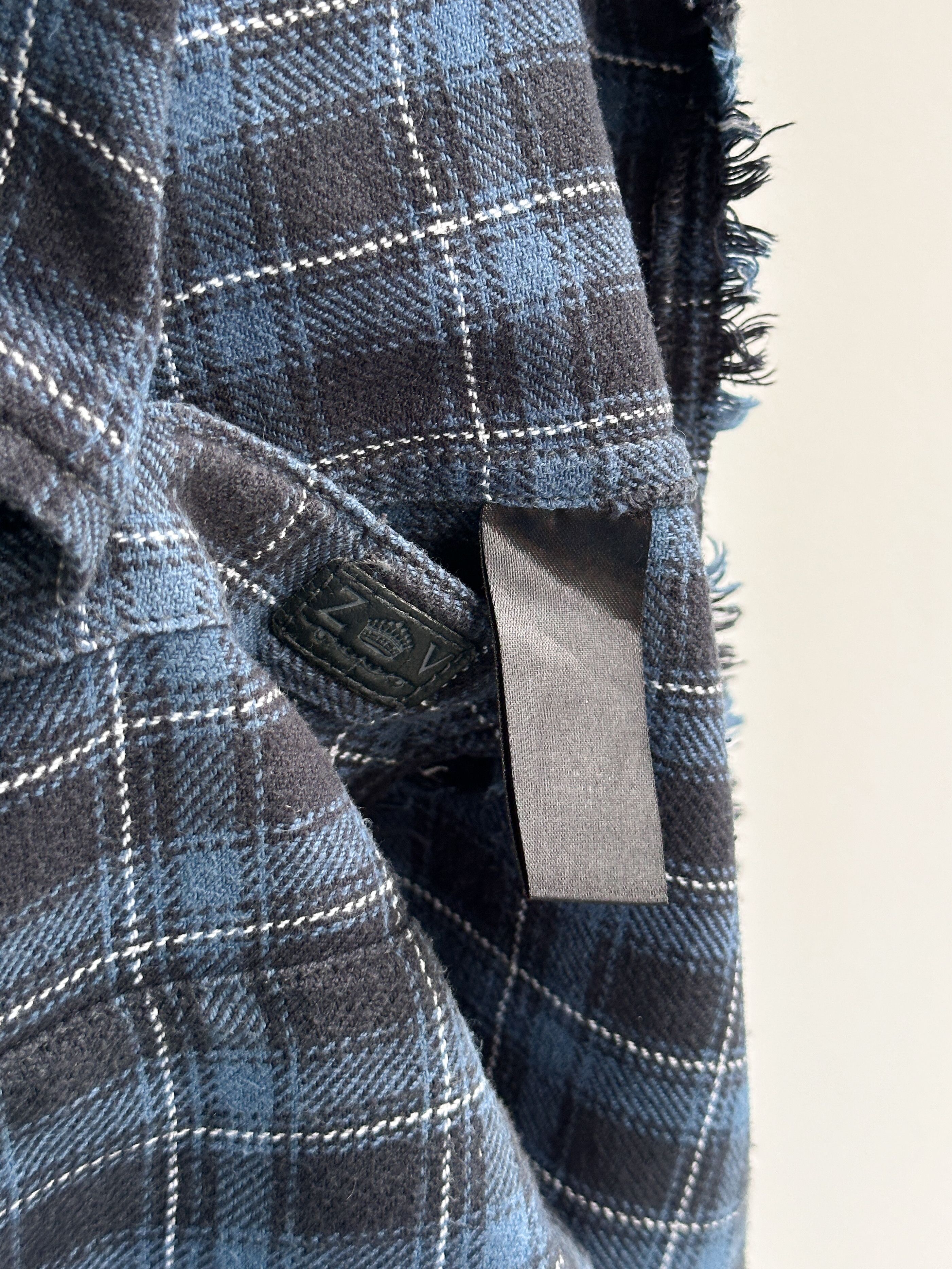 Zadig & Voltaire Zadig & Voltaire Flannel Plaid Check Shirt Size XL / US 12-14 / IT 48-50 - 7 Thumbnail