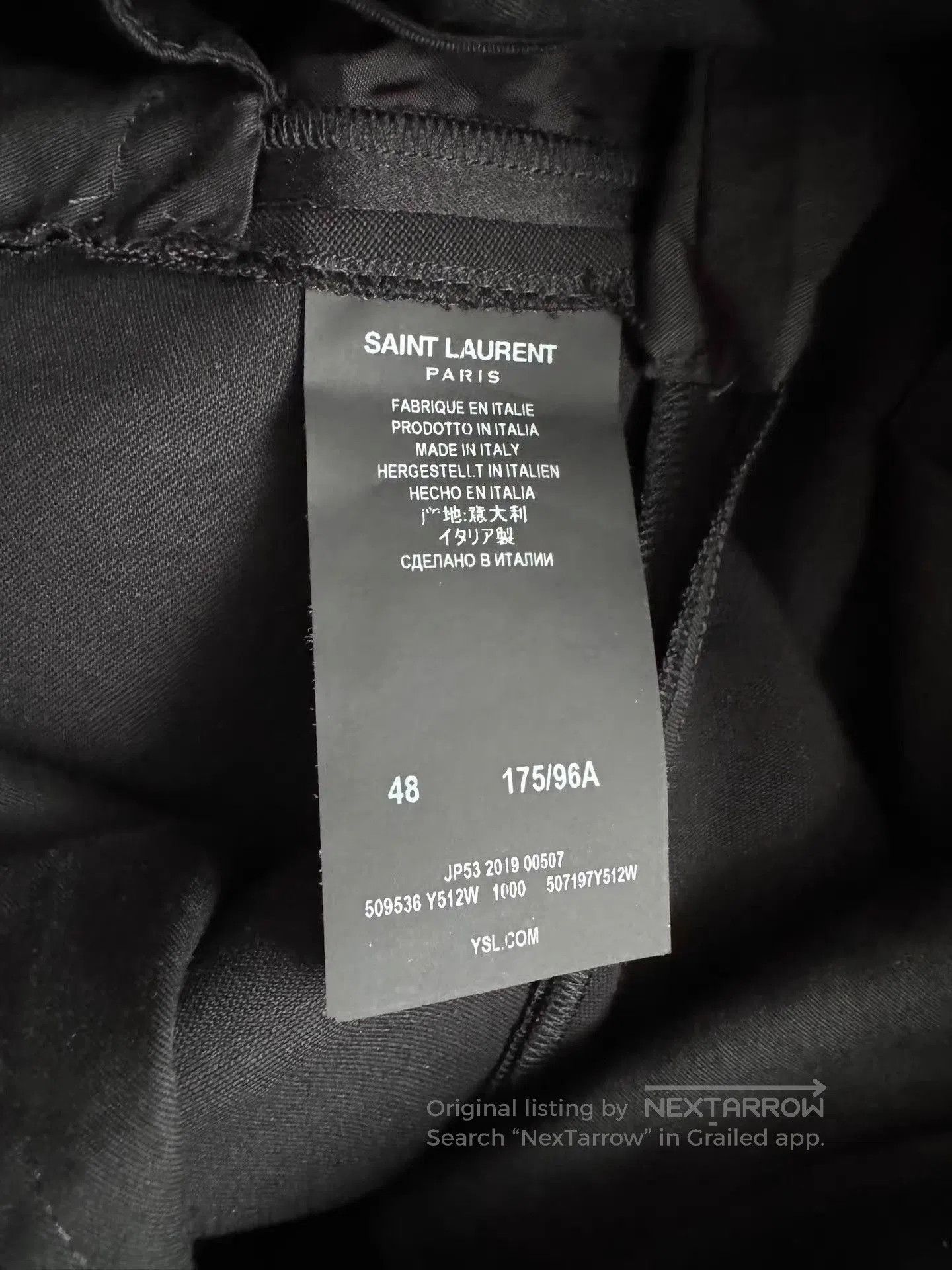 Saint Laurent Paris Black Formal Blazer with Satin Lapel - Size M. Size US M / EU 48-50 / 2 - 7 Thumbnail