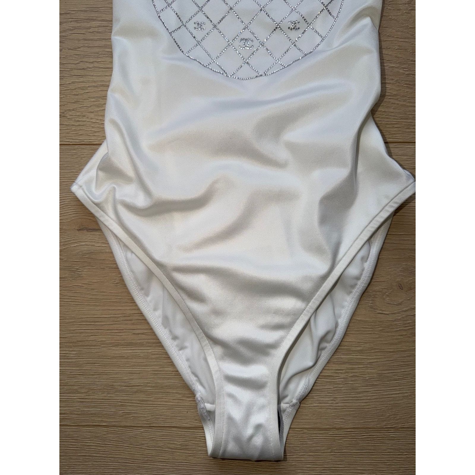 Chanel Logo One Piece Swimsuit Runway Bathingsuit 34 Size XXS / US 00 / IT 34 - 5 Thumbnail