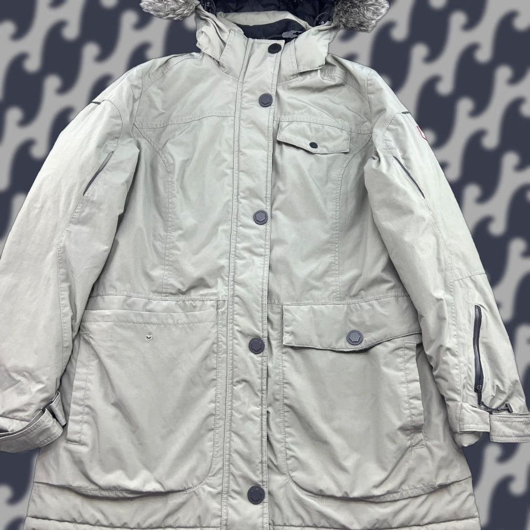 Vintage VINTAGE? No — Engelbert Strauss Vision Parka Jacket Womens XL Gray Hooded Work Job Workwear Jacket Size XL / US 12-14 / IT 48-50 - 1 Thumbnail