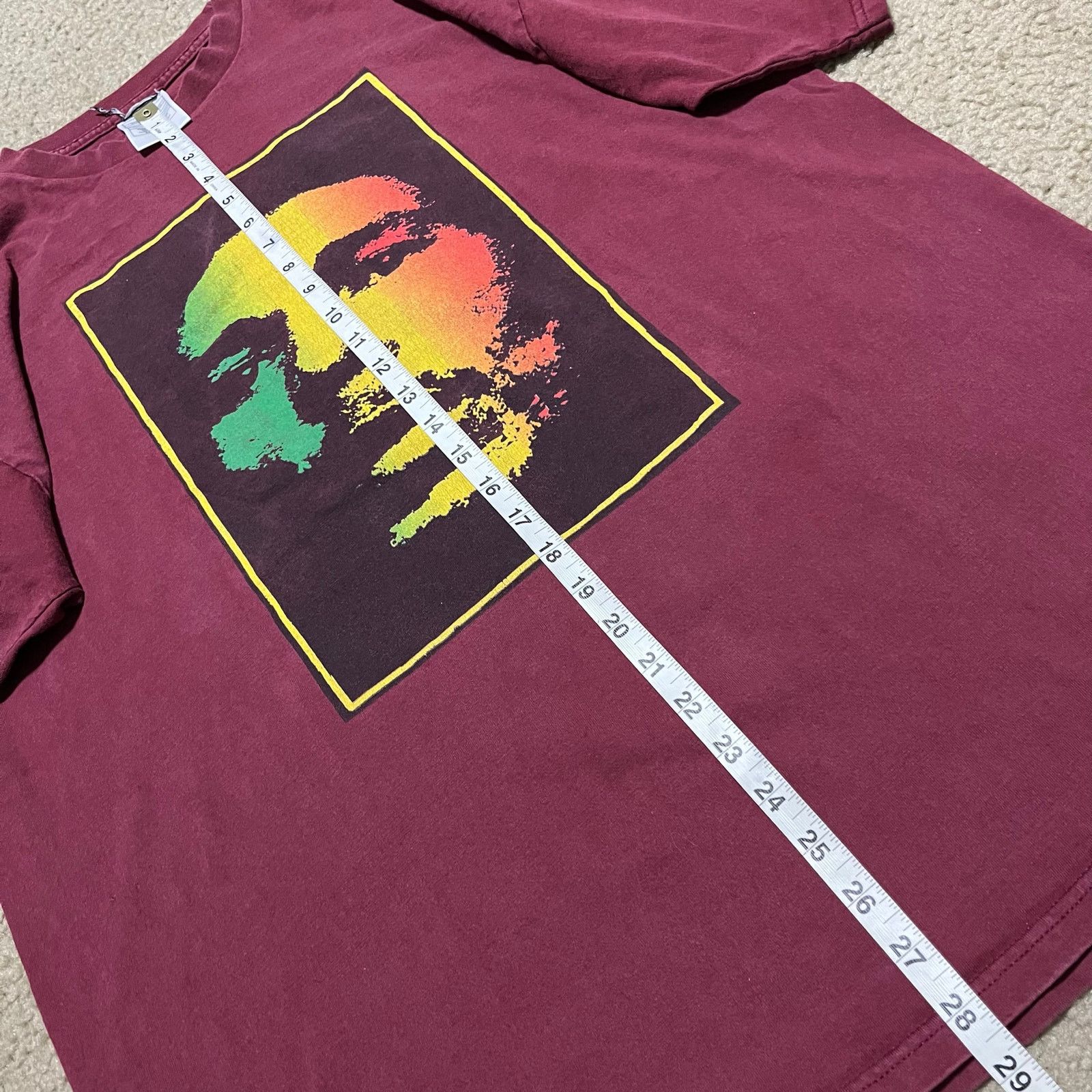 Other Vintage Bob Marley Rasta Jamaican Red Graphic Tee XL Size US XL / EU 56 / 4 - 4 Thumbnail