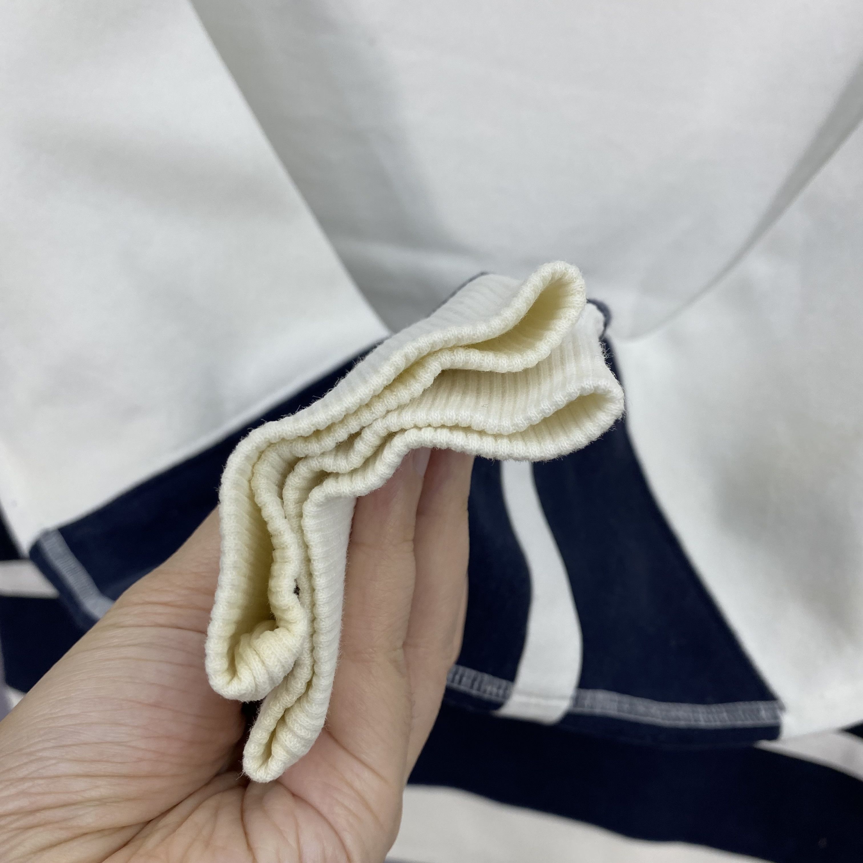 Ellesse Vintage 90s Ellesse Striped Sweater Spellout Logo Jumper Size S / US 4 / IT 40 - 5 Thumbnail