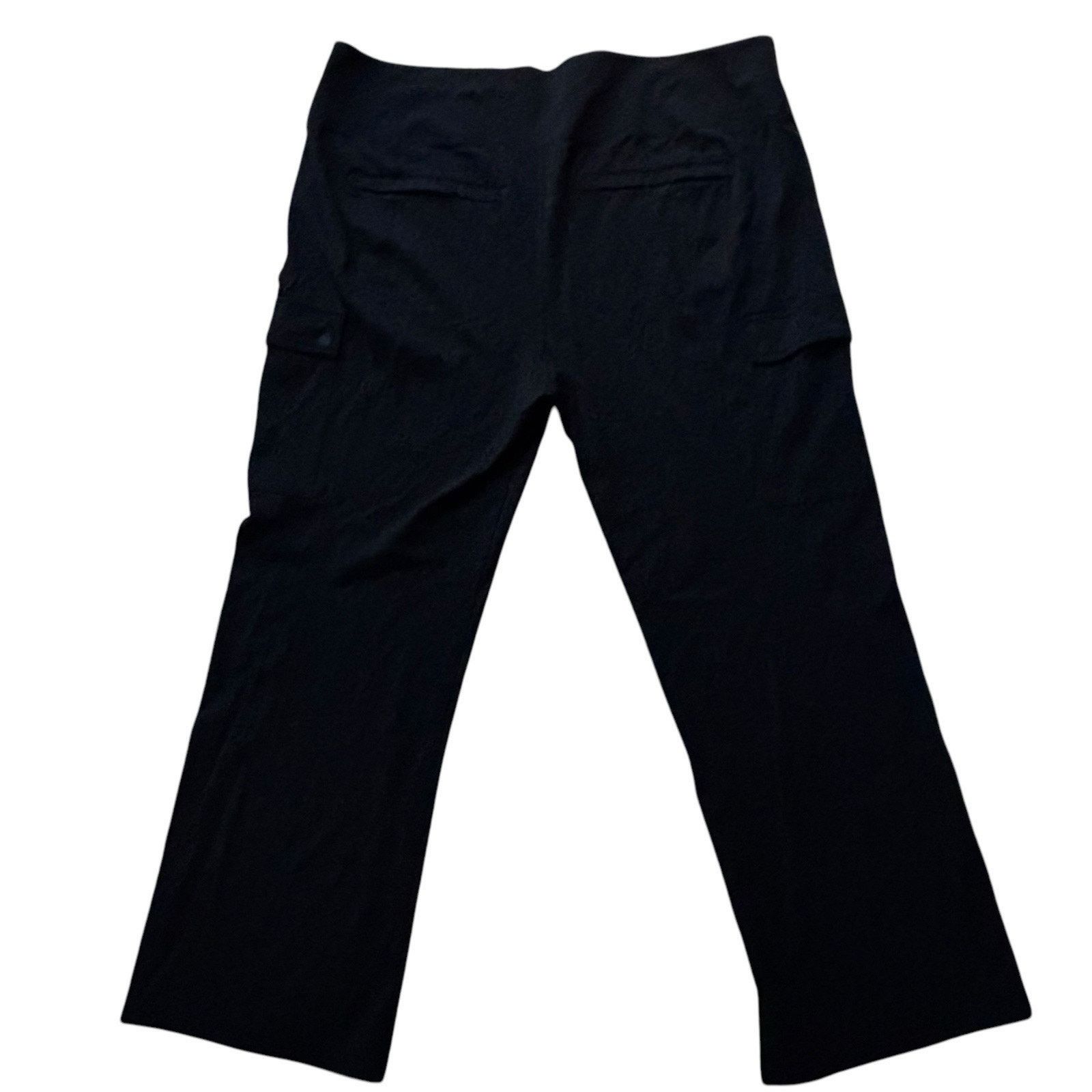 Athleta ATHLETA Delancey Straight Cargo Pant 3X Black Pull On Size 42" / US 20 - 2 Thumbnail