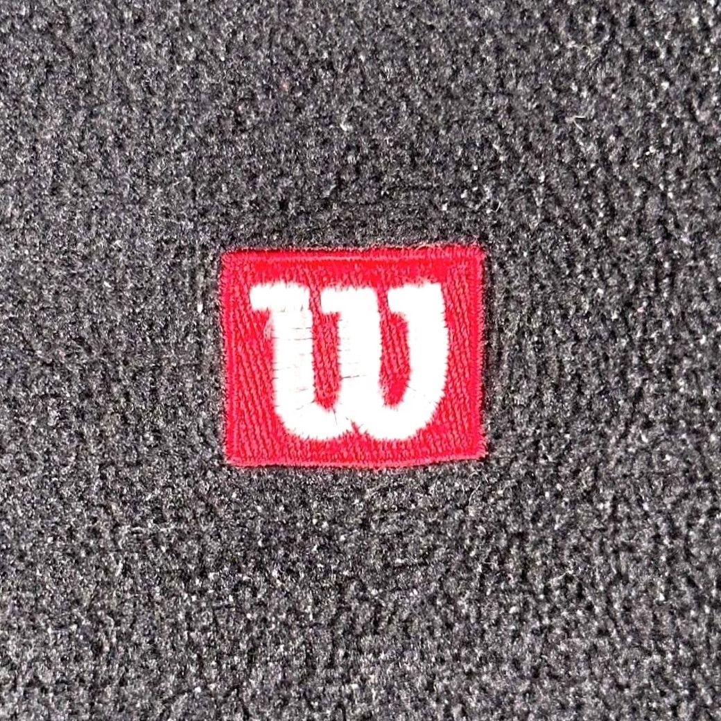 Wilson VINTAGE Wilson Sweater Pullover Adult 2XL Black Red Polyester Fleece 90s Sport Logo Embroidered 1/4 Zip Mens Size US XXL / EU 58 / 5 - 4 Thumbnail