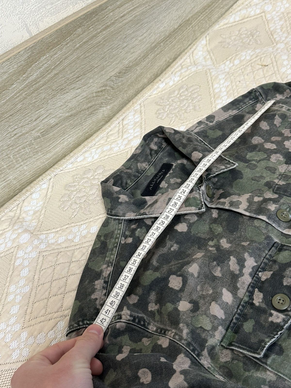 Allsaints 🔥 Allsaints Fassett Camo Overshirt Button Up Shirt Army Size US M / EU 48-50 / 2 - 7 Thumbnail