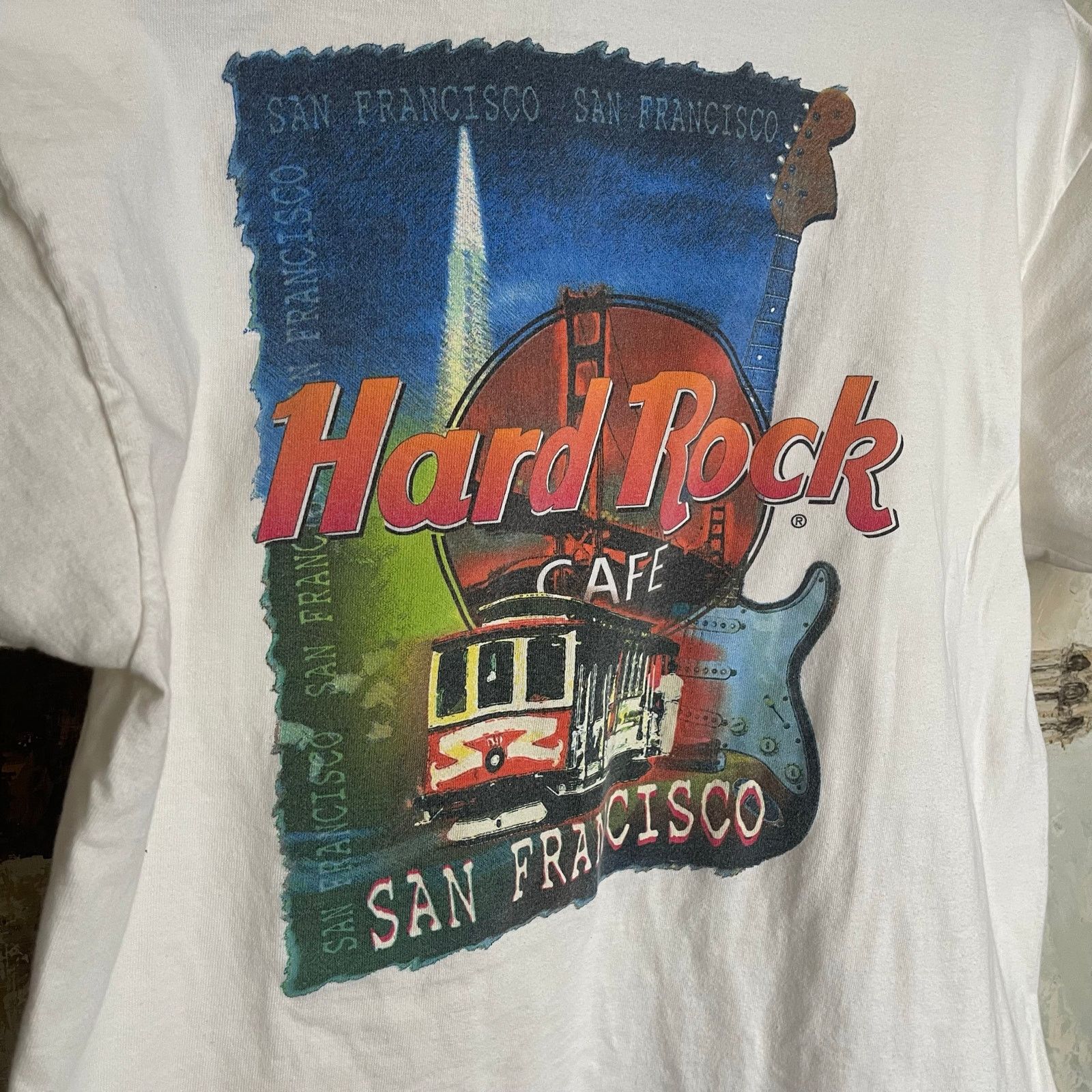 Hard Rock Cafe Vintage Y2K Hard Rock Cafe San Francisco Stamp Made in USA Size US L / EU 52-54 / 3 - 2 Thumbnail