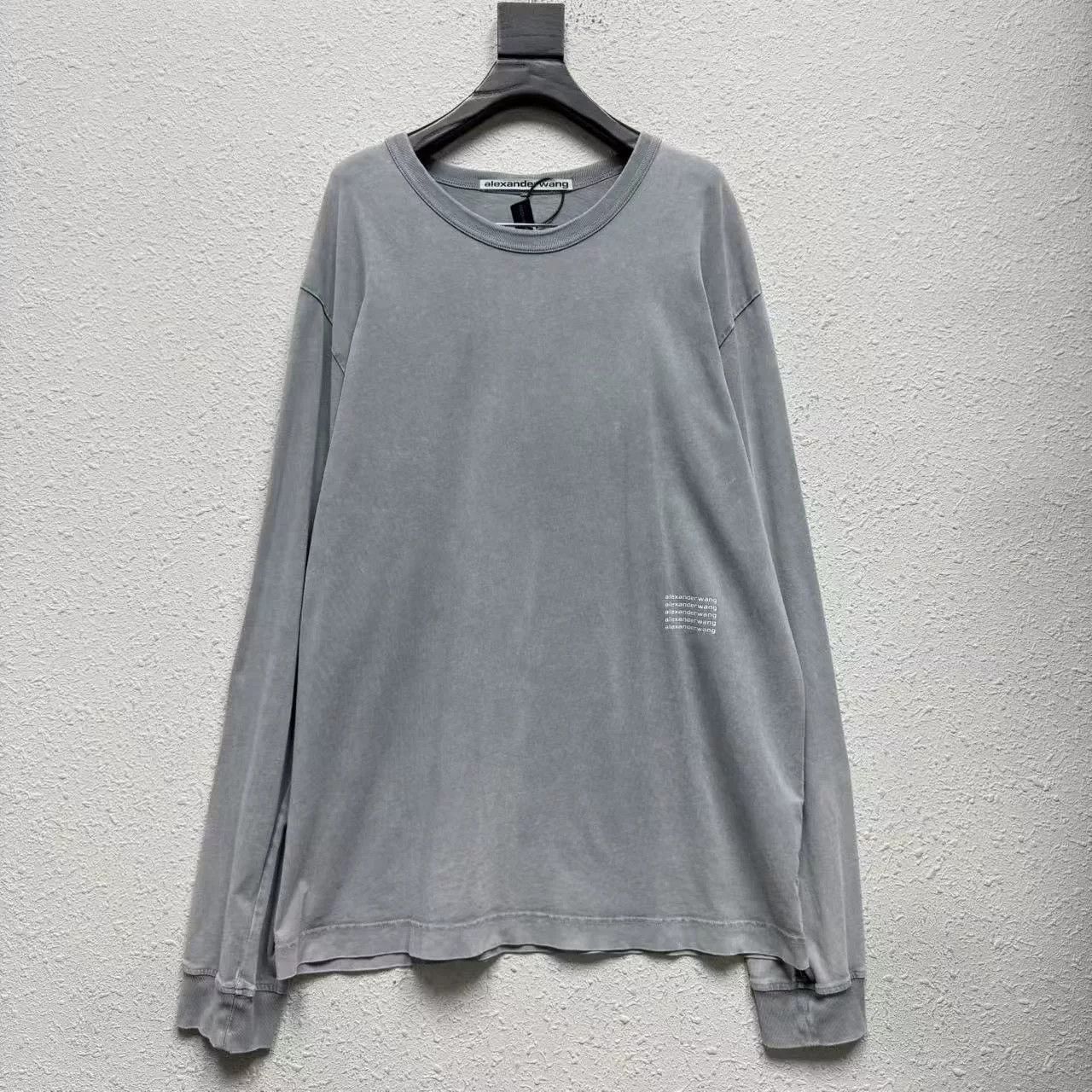 Alexander Wang alexander wang logo long sleeve in blue gray Size US XL / EU 56 / 4 - 1 Thumbnail