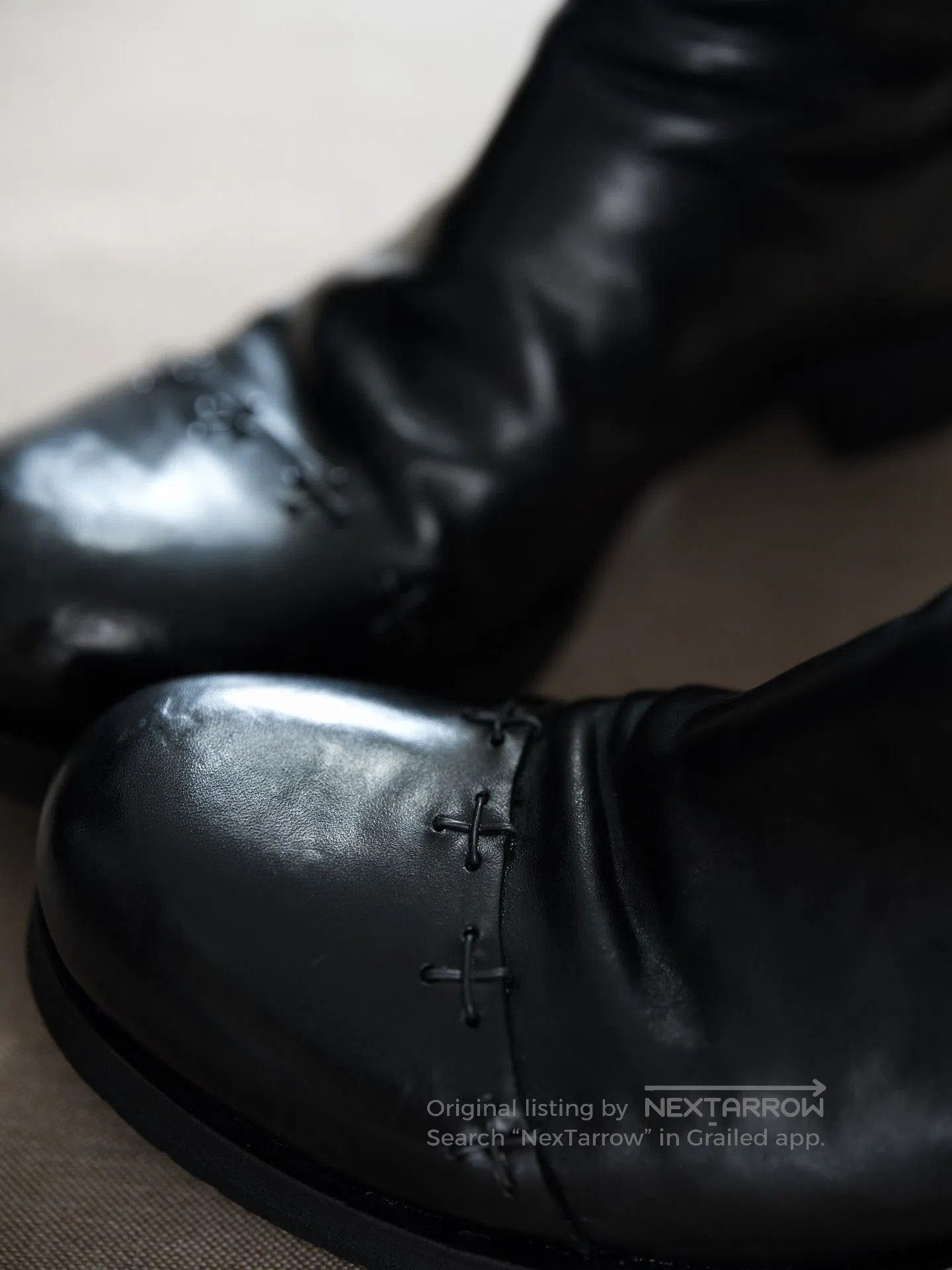 Ma+ M.A+ Maurizio Amadei Cross Zipper Horse Leather Shoes. Size US 10 / EU 43 - 2 Thumbnail