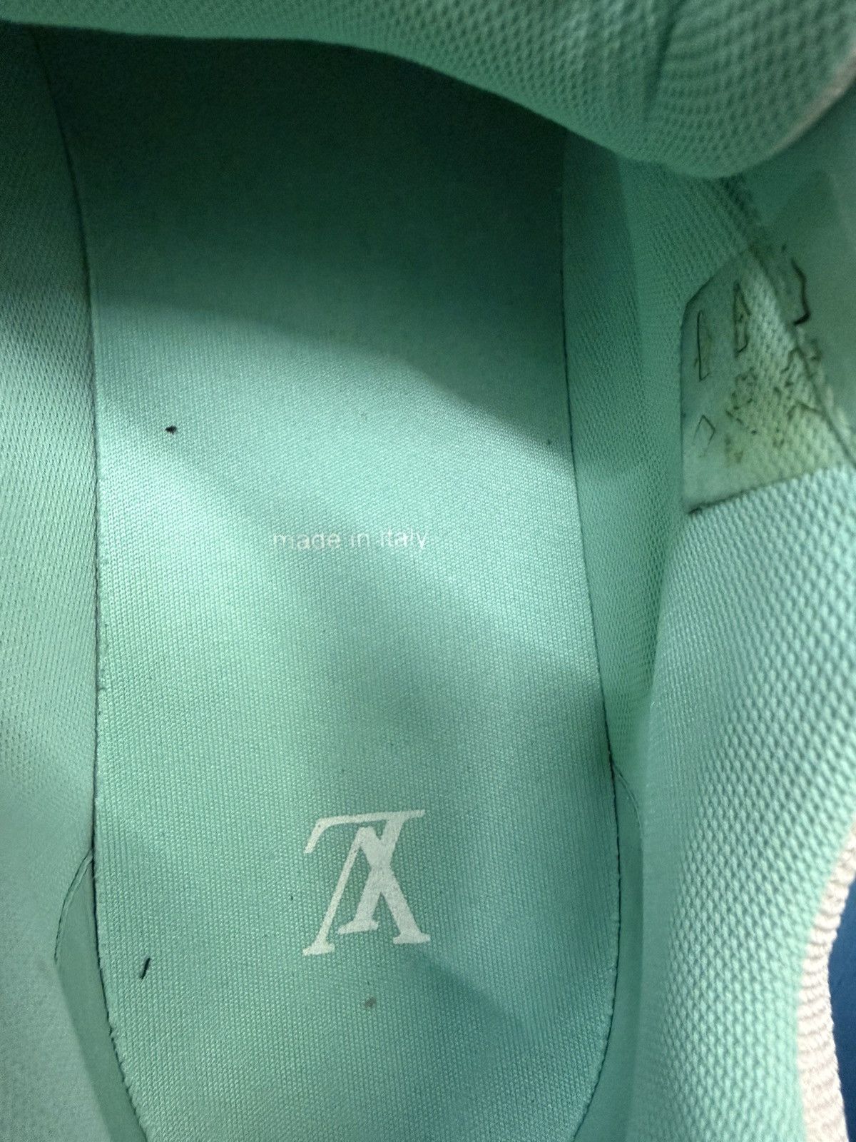 Louis Vuitton LOUIS VUITTON TEAL SNEAKERS Size US 12 / EU 45 - 7 Thumbnail