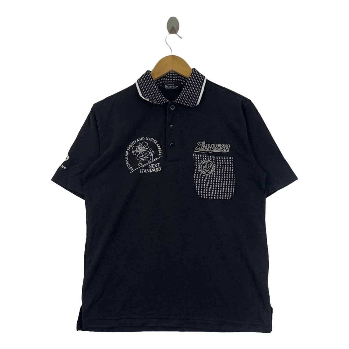 Vintage SIMPSON SPORT AUSTRALIA Cartoon Polo Size US L / EU 52-54 / 3 - 1 Thumbnail