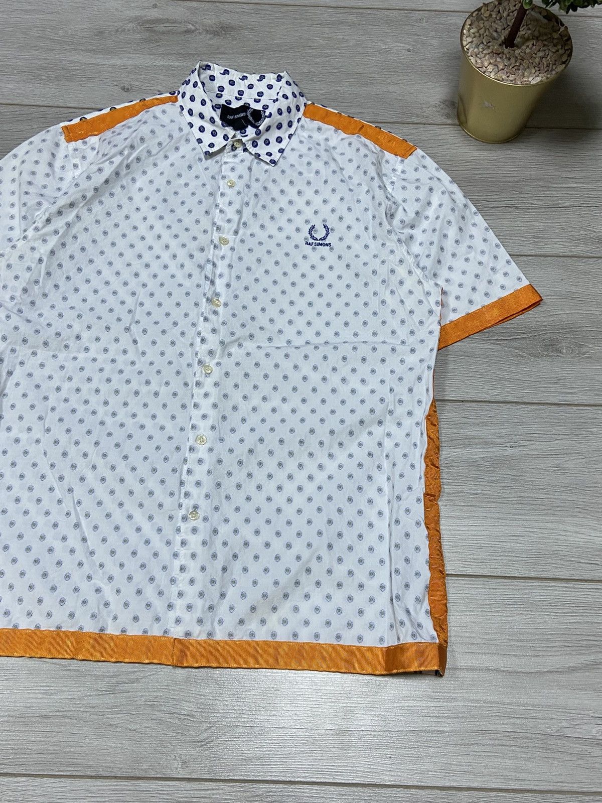 Fred Perry × Raf Simons Fred Perry x Raf Simons flowers 🌺 Shirt Grey Size US S / EU 44-46 / 1 - 2 Thumbnail