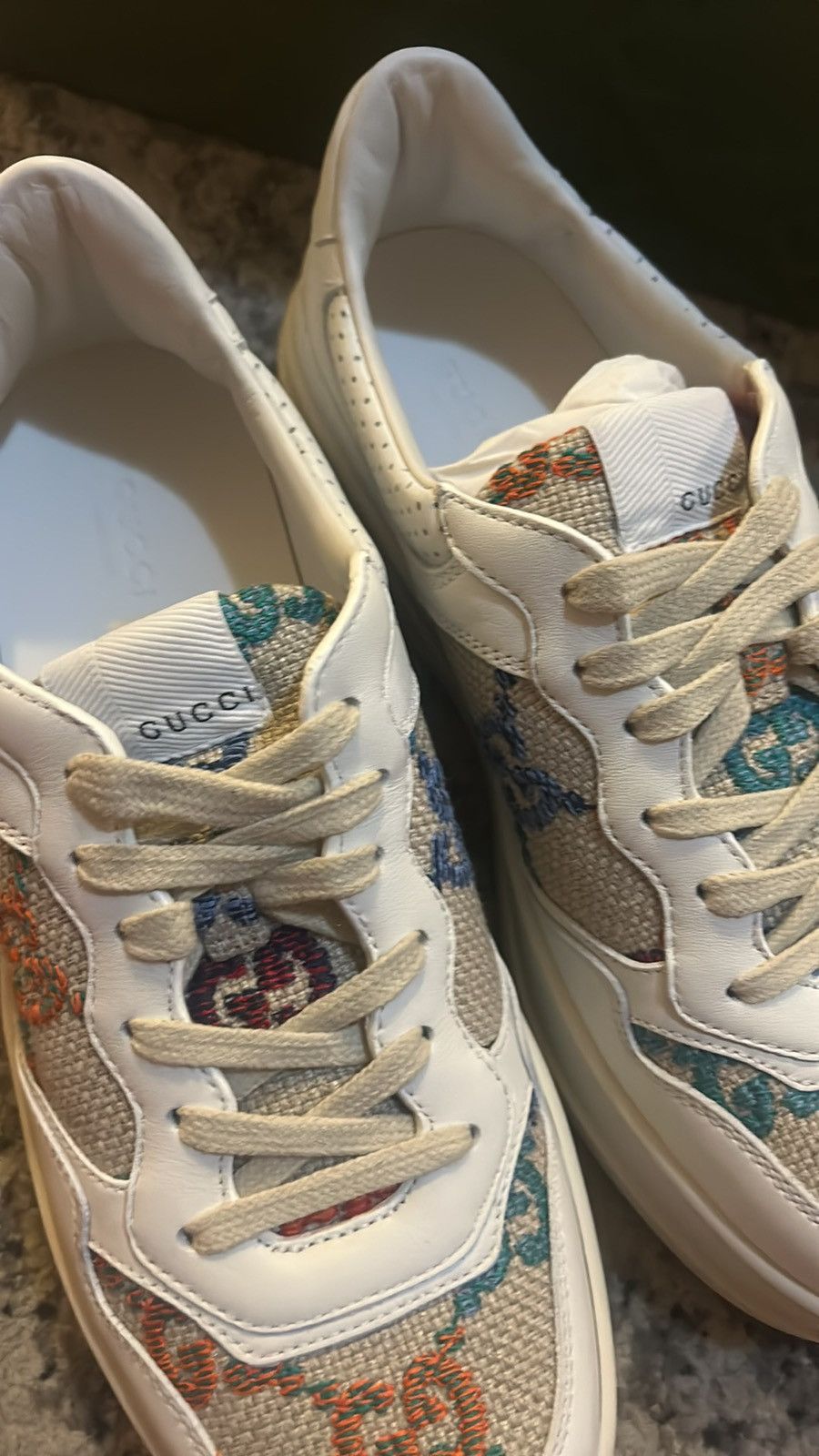 Gucci Gucci GG Sneaker Multicolor Embroidered size 40.5 Size US 10.5 / IT 40.5 - 8 Thumbnail